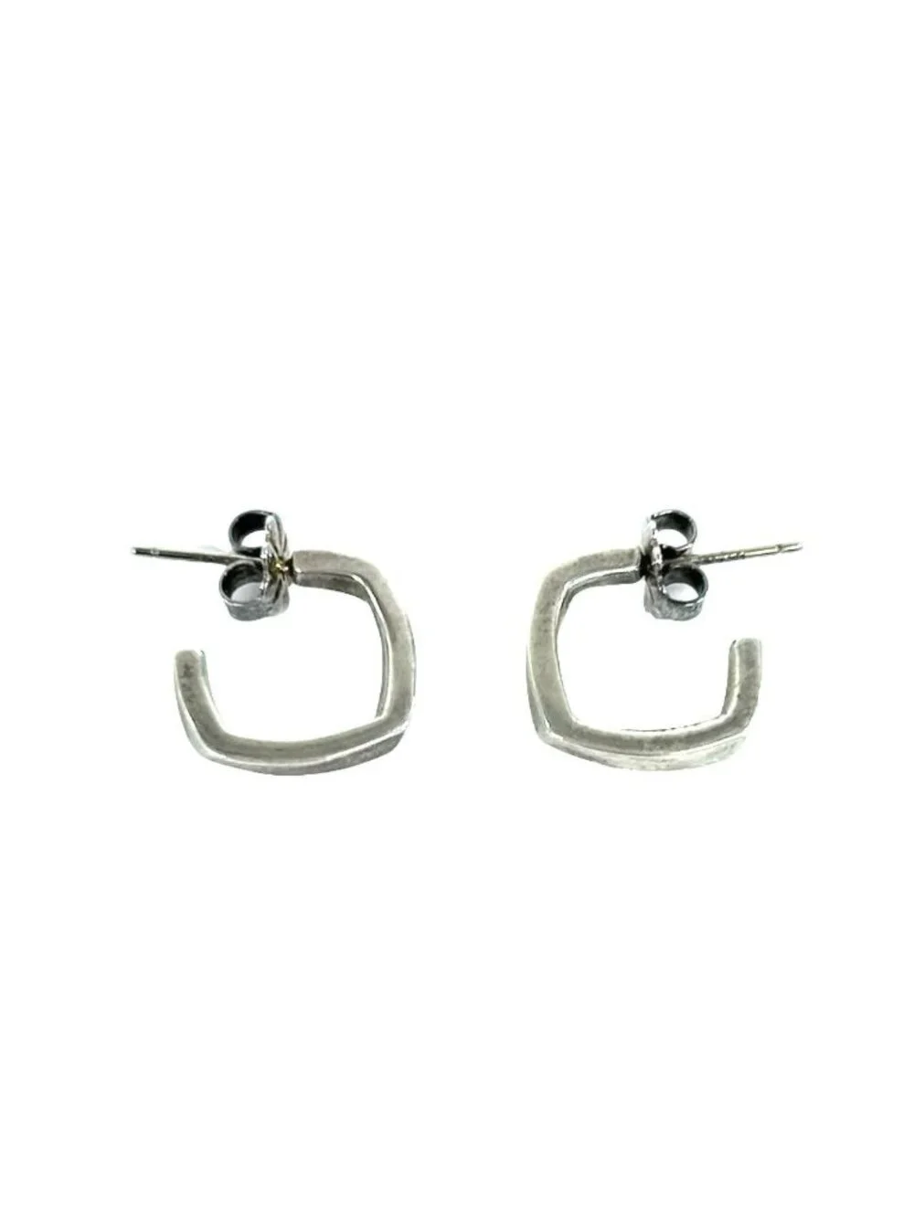 Tiffany & Co Vintage Torque Hoop Earrings 925 Sterling Silver Accessory Sally